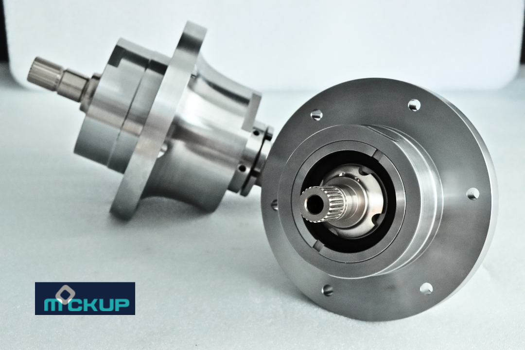 Precision CNC turned flange and shaft