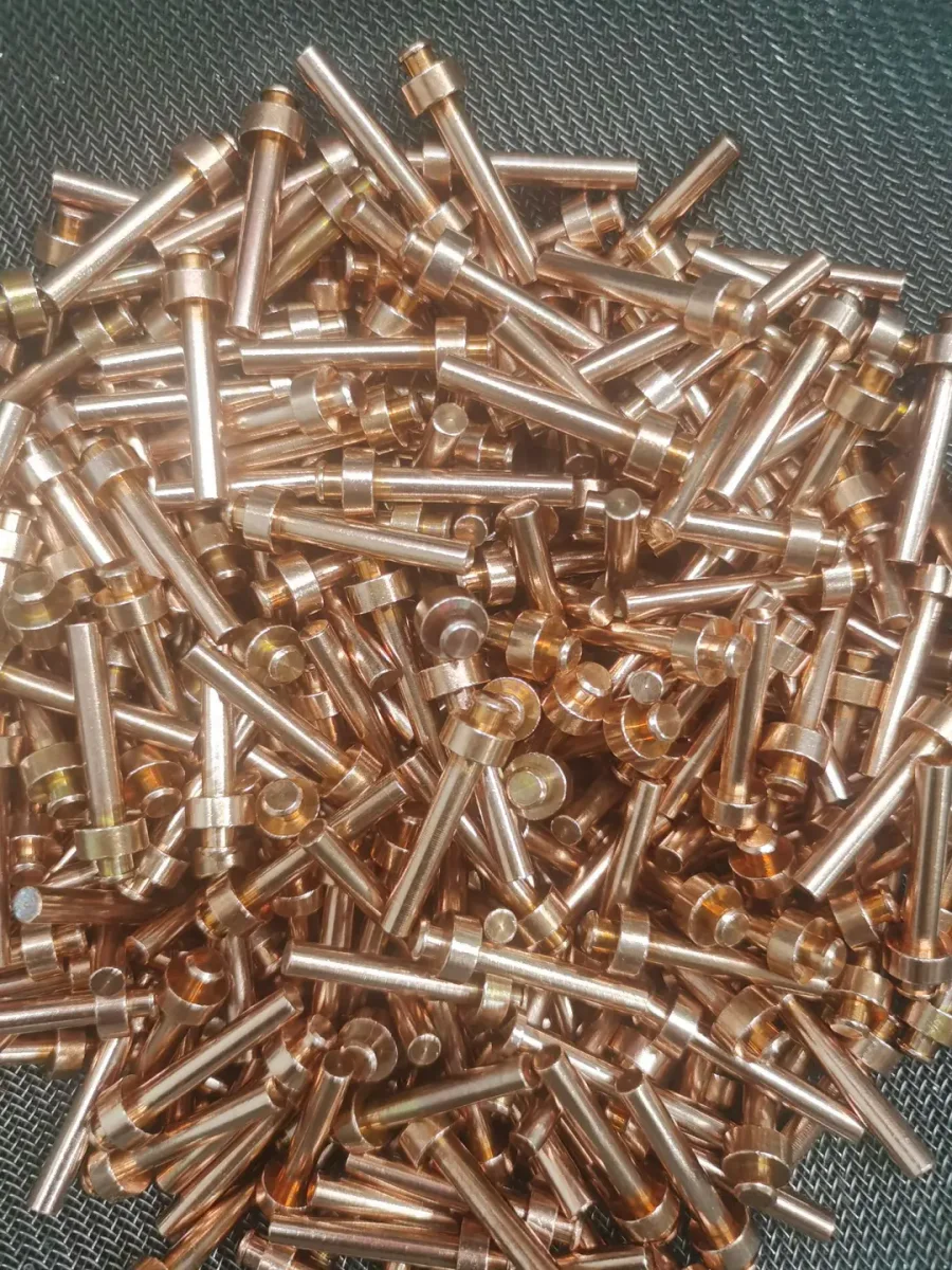 Swiss machined threaded connector fitting